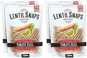 Calbee Lentil Snaps - Tomato Basil - 3 OZ - 4 Pack