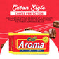 CAFE AROMA Dark Roast Espresso Ground Coffee, Vacuum Sealed, 8.8 oz (4-Pack)
