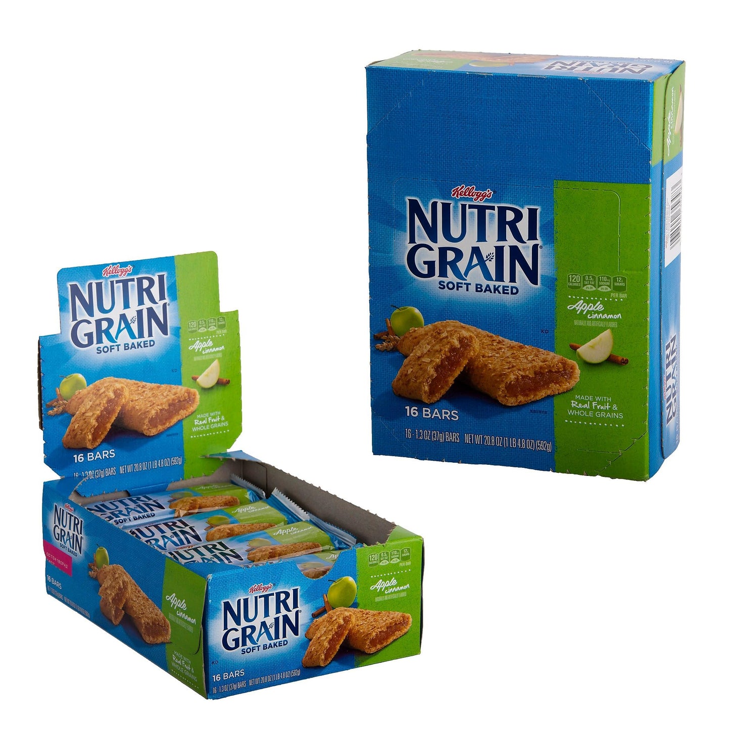 Kellogg'S, Nutri-Grain Apple Cinnamon Cereal Bars, Single 1.3Oz.