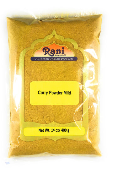 Rani Curry Powder Mild (10-Spice Authentic Indian Blend) 14Oz (400G) ~ All Natural | Salt-Free | No Chili Or Peppers | Vegan | N