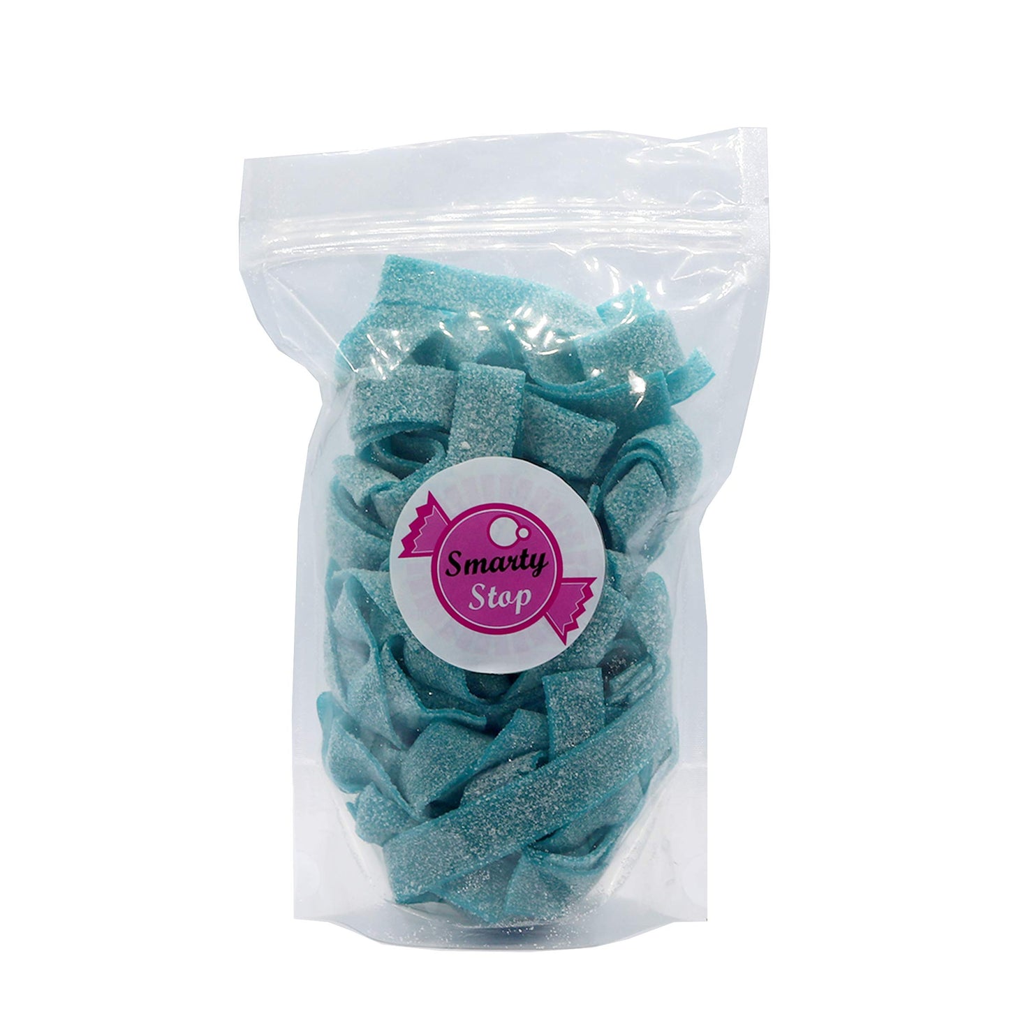 Smarty Stop Sour Gummy Candy Strips (Blue Raspberry, 1 Pound)