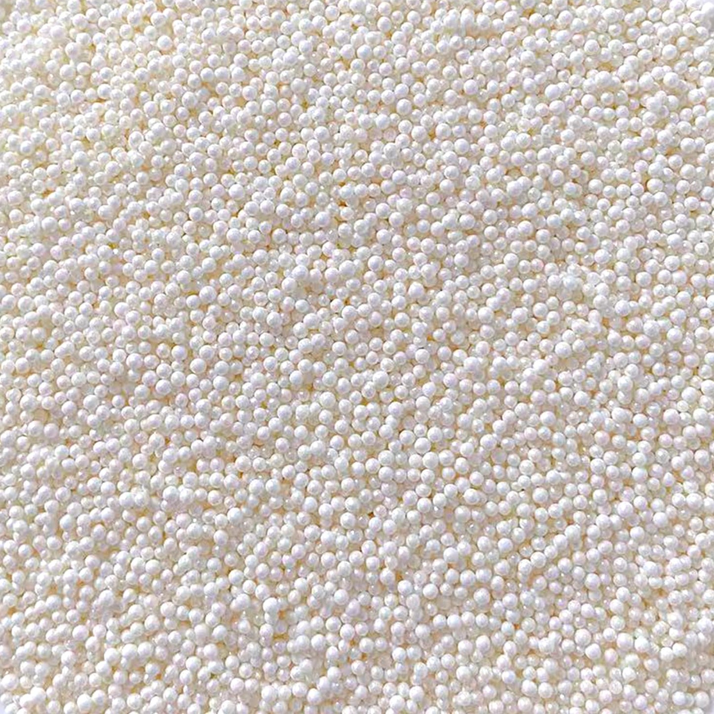Sentovac White Nonpareils Sprinkles Edible 2Mm Mini Peals Cake Decorating Sugar Candy Cookie Cake Cupcake Topper Ice Cream Bakin
