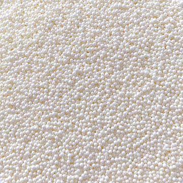 Sentovac White Nonpareils Sprinkles Edible 2Mm Mini Peals Cake Decorating Sugar Candy Cookie Cake Cupcake Topper Ice Cream Bakin