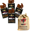 Bacon Jerky Gift Basket For Men | Bacon Jerky Variety Pack Of Maple Bacon, Applewood Smoke, Spicy Sriracha & Maple Cinnamon - Pa