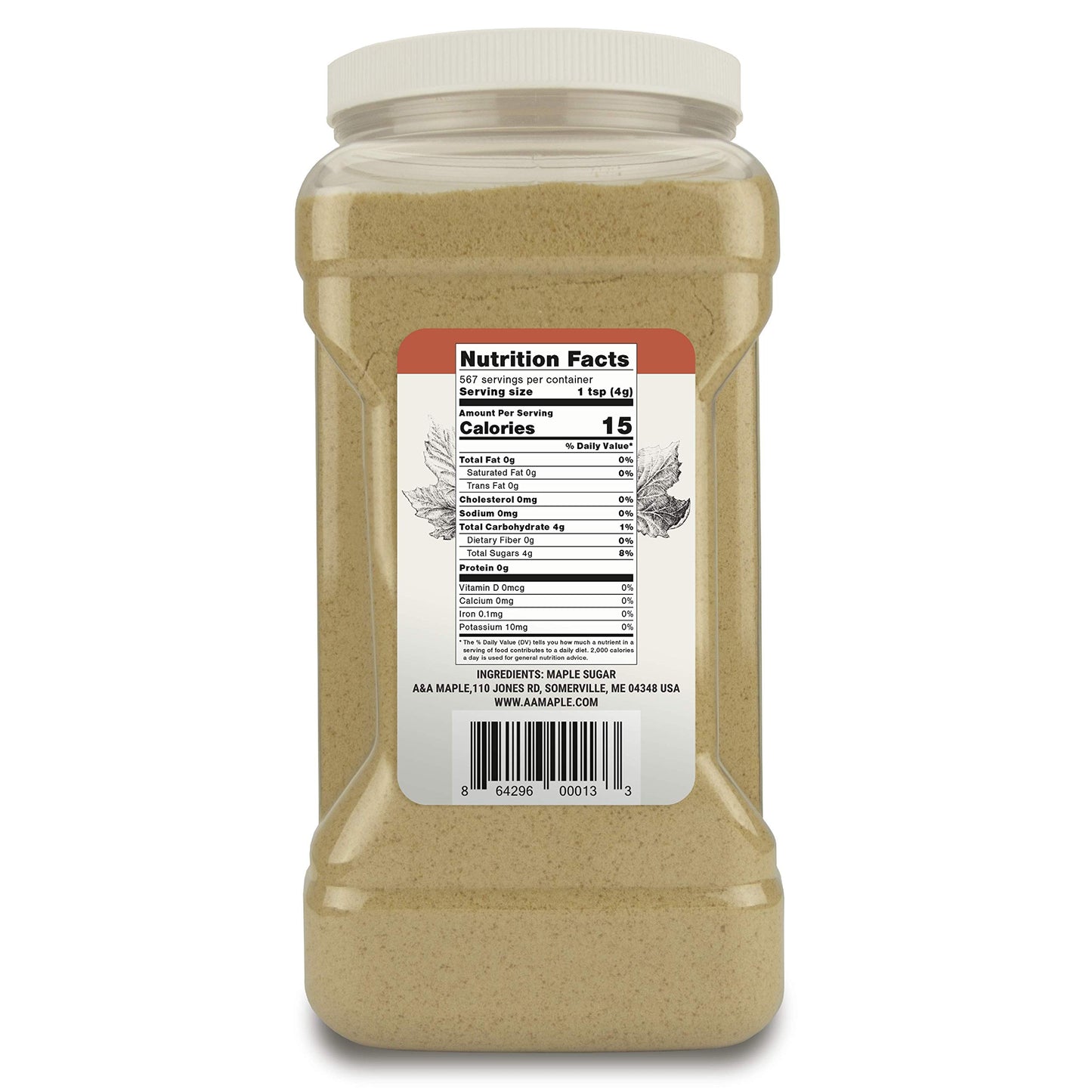 A&A Maple Pure Maple Sugar - 5 Pounds - 80 Ounce Pack