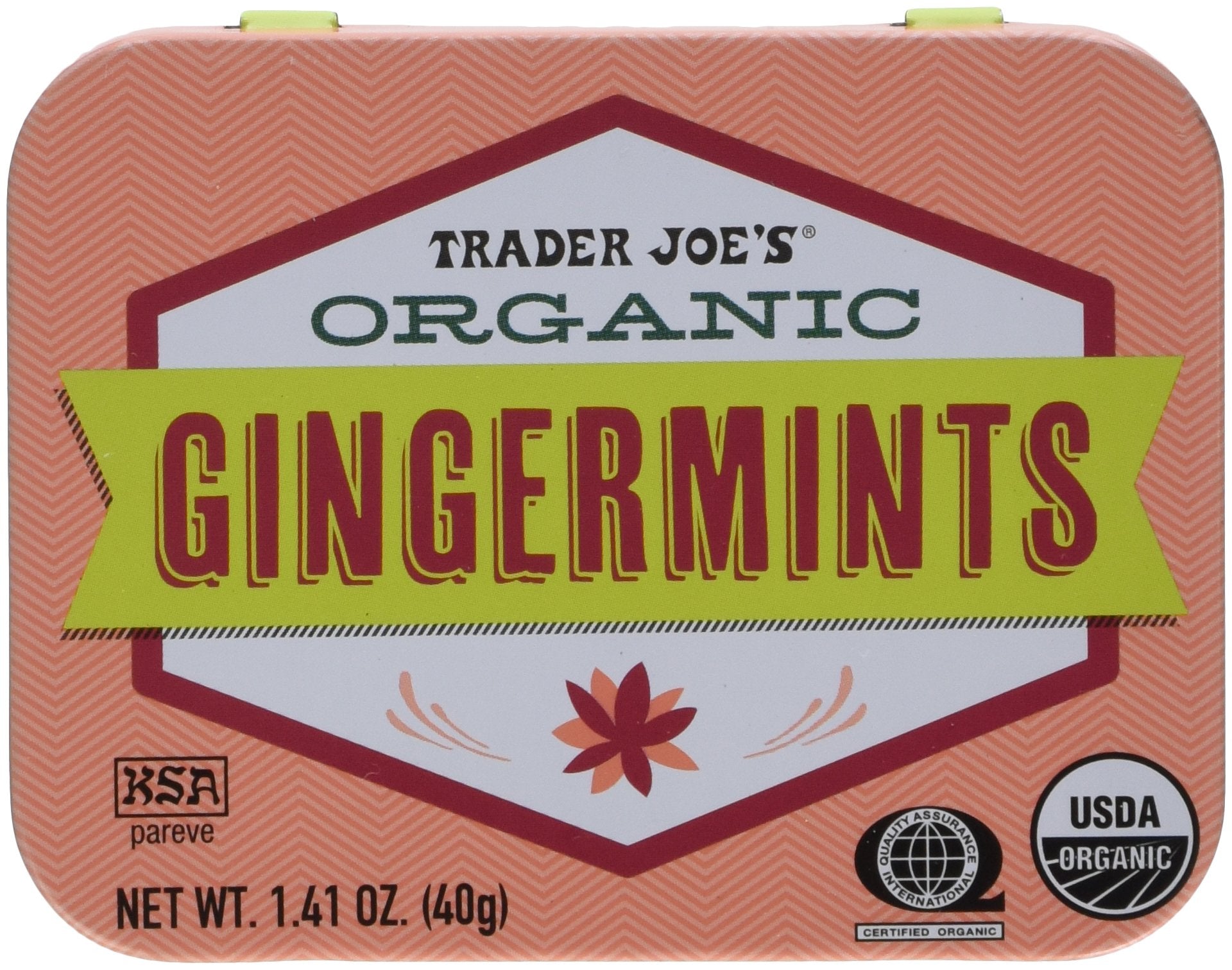 Trader Joe'S Organic Gingermints 40G., 50 Mints (Pack Of 2)