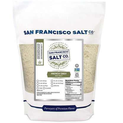 French Grey Sea Salt 2 lb. Bag Coarse Grain - Sel Gris by San Francisco Salt Company