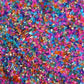 Fancy Sprinkles Rainbow Rush Fancy Sugar Multi Colored Crystals Rainbow Sugar Crystals (4 Oz)