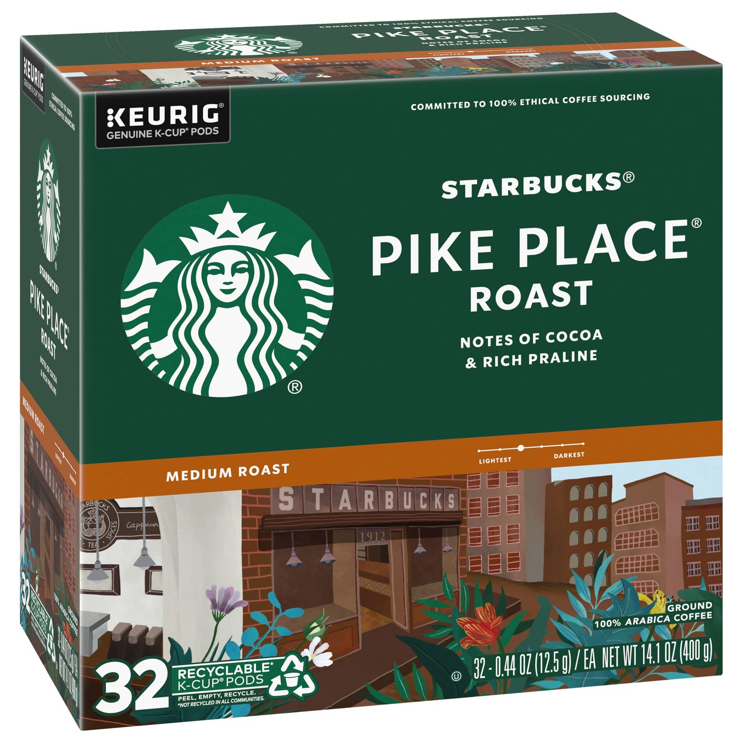 Starbucks® Pike Place Roast K-Cup® Packs - Medium Roast, 32 Count, Packaging May Vary