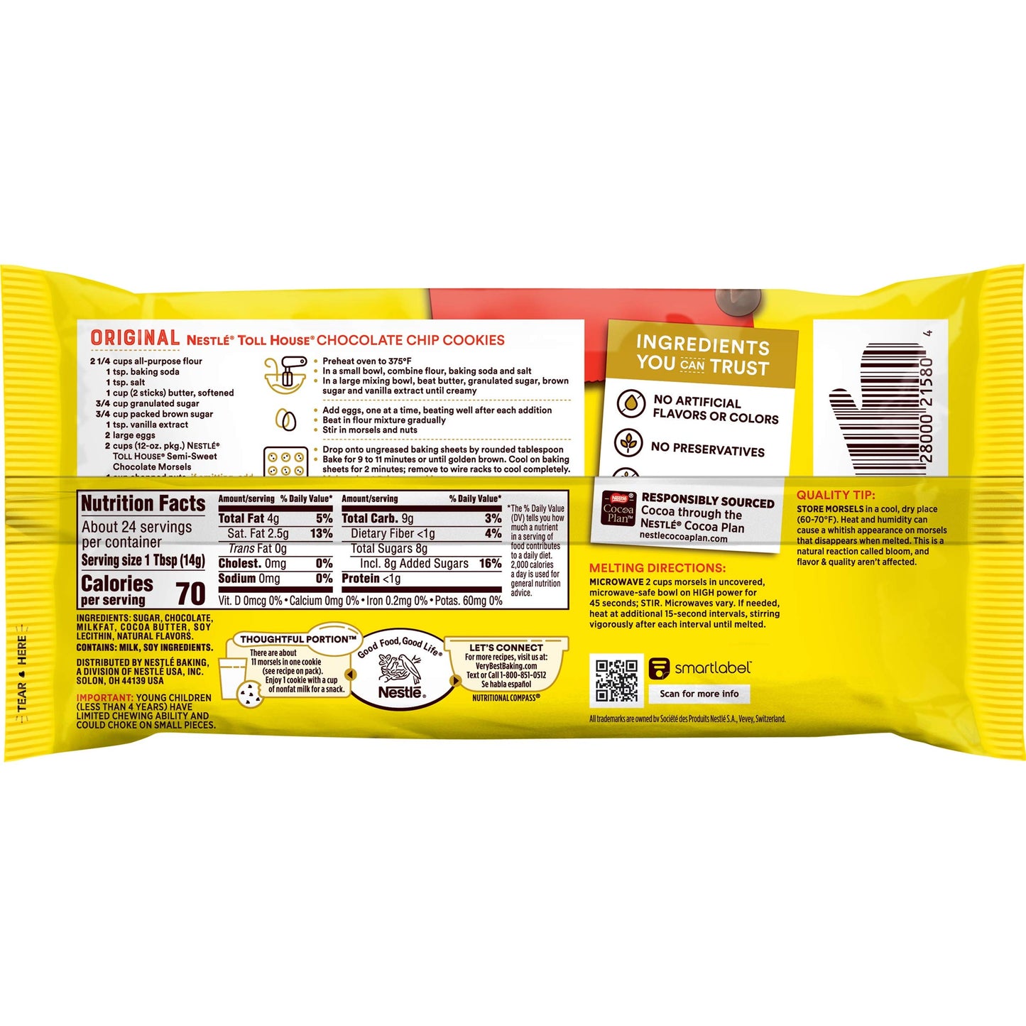 Nestle Toll House Semi-sweet Chocolate Morsels 12oz (Pack of 3)