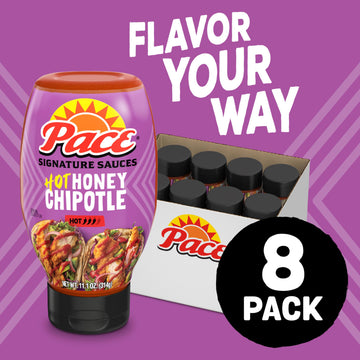 Pace Hot Honey Chipotle Signature Sauce, 11.1 Oz (8 Pack)