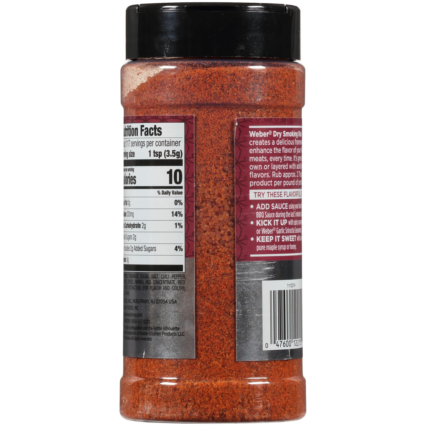 Weber Kc Bbq Dry Rub, 14.5 Ounce Shaker