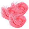 Edible Pink Candy Grass, Fruit Flavored Cake and Cupcake Toppers, Basket Stuffers, Pack of 3 (Strawberry)