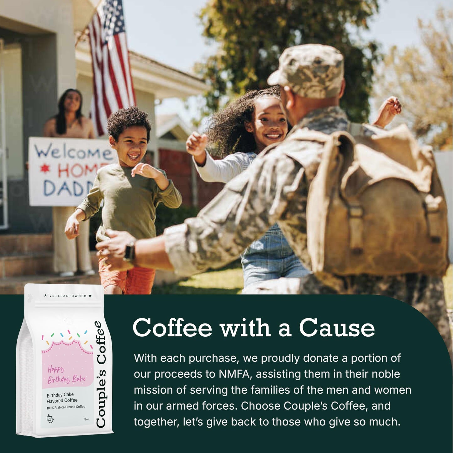 Couples Coffee Ground Coffee | Happy Birthday Babe | Birthday Cake Flavored Coffee