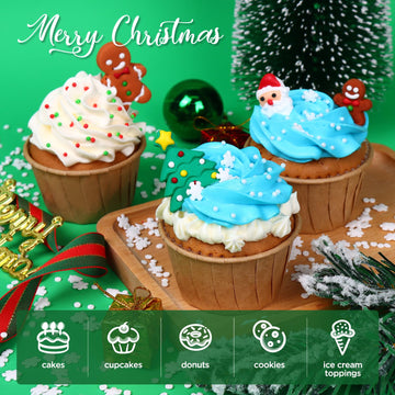 Edible Christmas Cookie Decorations, Edible Gingerbread Men, Christmas Tree, Santa Claus Icing Decorations, Gingerbread House De