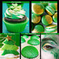Sujoygar Green Edible Glitter for Cocktails, Food Grade 4g Luster Dust Edible Drink Glitter Shimmer Powder for Cake Decoration C