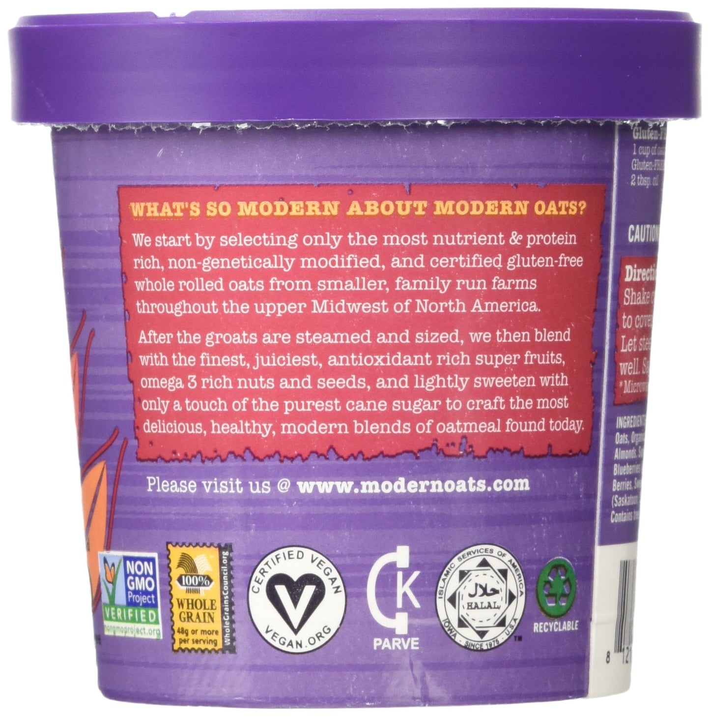 Modern Oats Goji Blueberry Oatmeal, 2.6 Oz