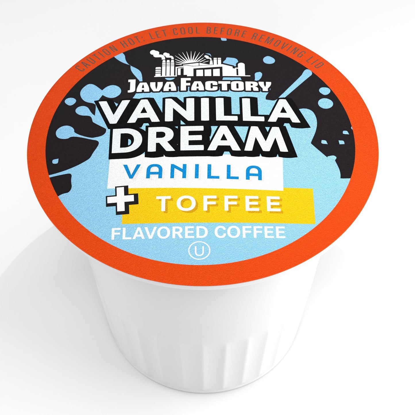 Java Factory Coffee Pods Vanilla Flavored 80 Count Compatible with K Cup malt-inspired, Model JFR VD80, Green