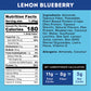 IQBAR Brain and Body Plant Protein Bars - Lemon Blueberry - 36 Count  Low Carb  High Fiber  Gluten Free  Healthy Vegan Snacks - Low Sugar Keto Bar