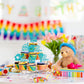 Rssta i Cupcake Toppers 30 Pack Glitter Paper Welcome New Home Decorations Blue