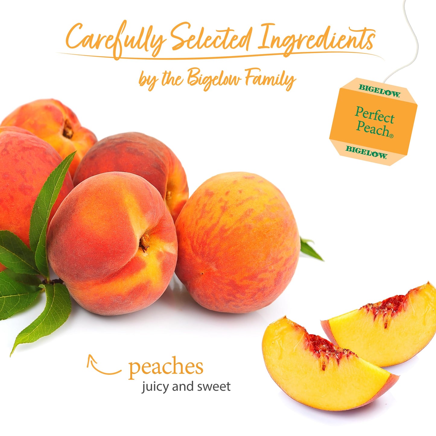 Bigelow Tea Tea - Peach - Case Of 6 - 20 Bag