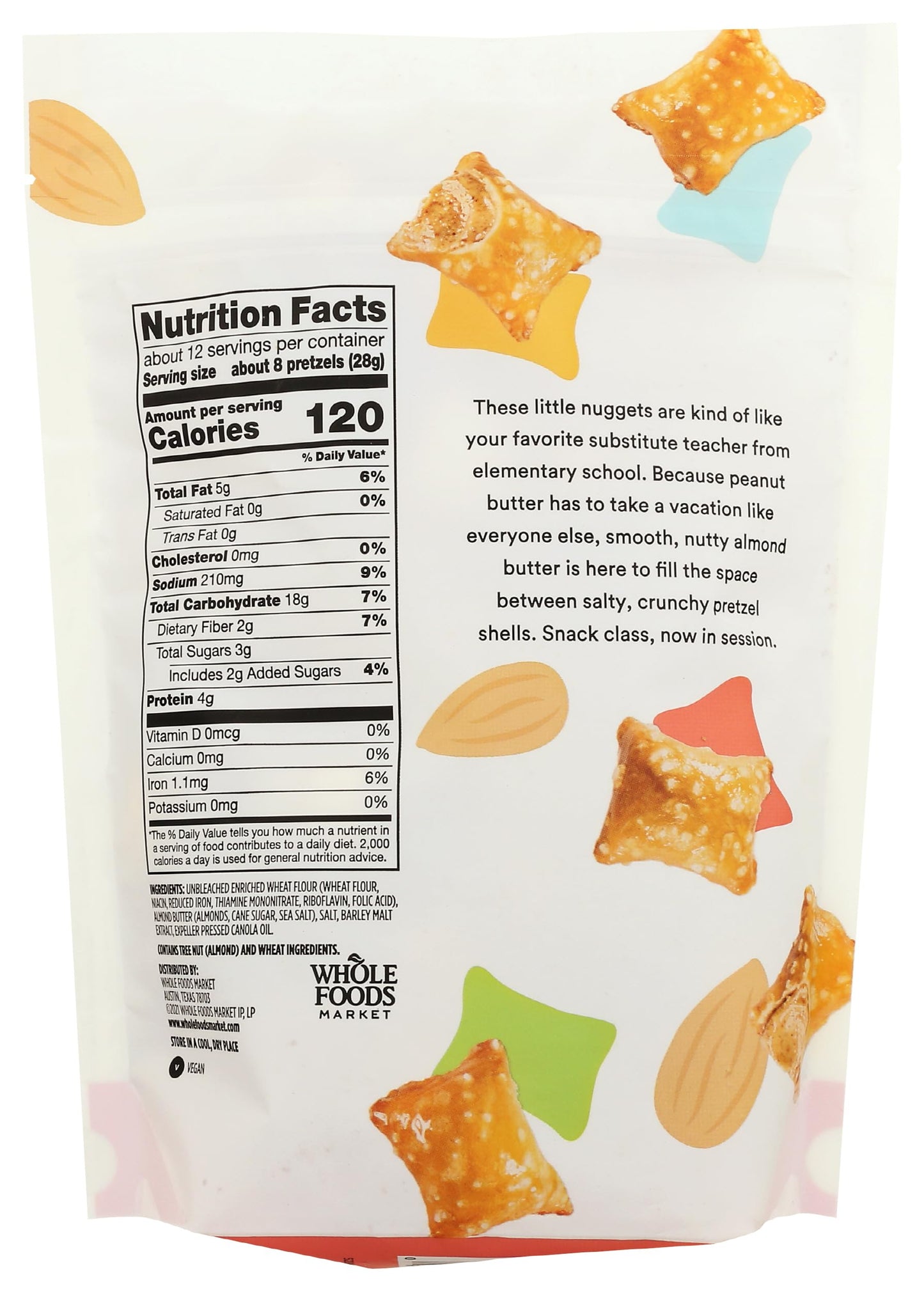 365 by Whole Foods Market Almond Butter Filled Pretzel Nuggets, 12 Ounce Pack