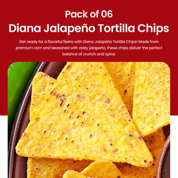 Diana Jalapeo Tortilla Chips 3.84Oz (Pack Of 6)