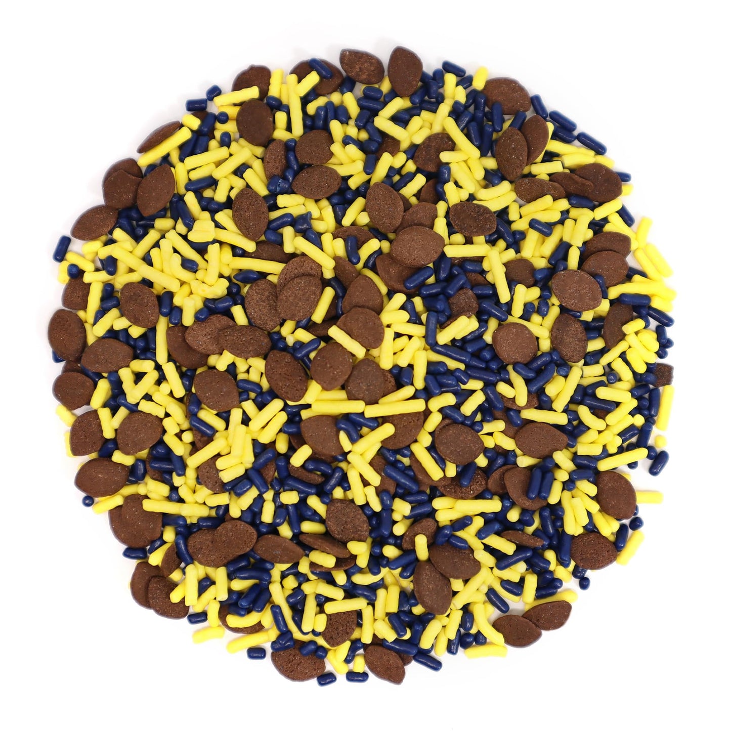 Mystic Sprinkles The Big Football Game Jimmy Mix 3Oz Bottle (Navy Blue & Yellow Sprinkle Mix 3Oz)