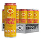 Eboost Super Fuel Healthy Energy Drink - Caffeine From Natural & Clean Ingredients For Focus And Productivity -Taurine Free Pre-Workout With Electrolytes, Nootropic & Vitamins - Orange Mango, 12 Pack