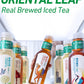 Oriental Leaf Unsweetened Iced Tea - Bottled Green Tea, 16.9 Fl Oz Bottles (Pack Of 15), Brewed Tea Drinks, Sugar Free, 0 Calori