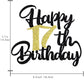 Klionjor 17Th Happy Birthday Cake Topper Happy Cake Decoration 17Th Birthday Party Decoration Gift Plugin (17) ?