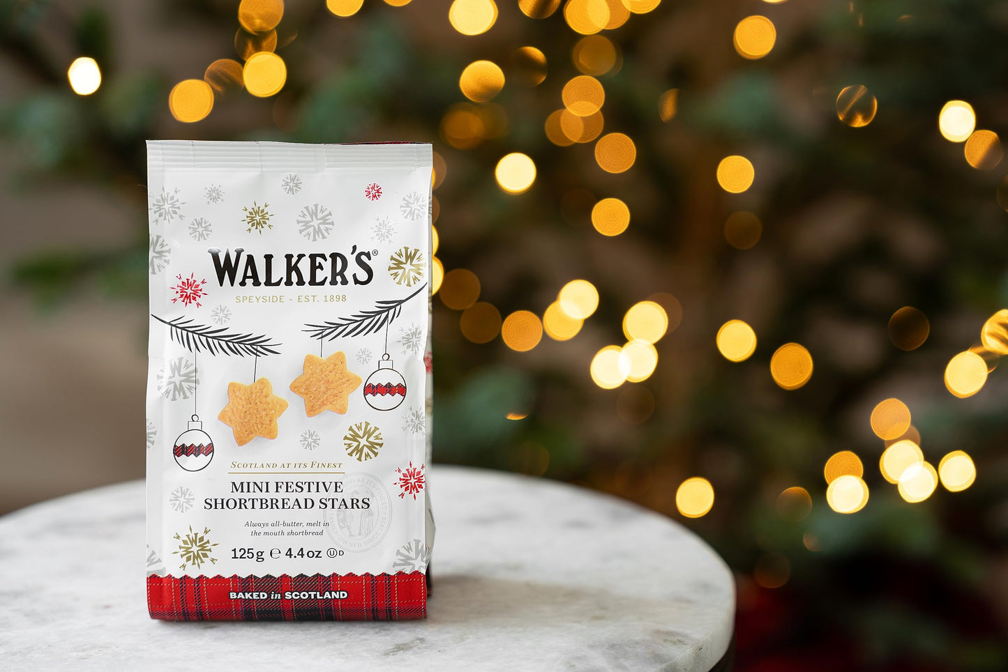 WALKERS Assorted Festive Shapes Cookies, 4.4 OZ
