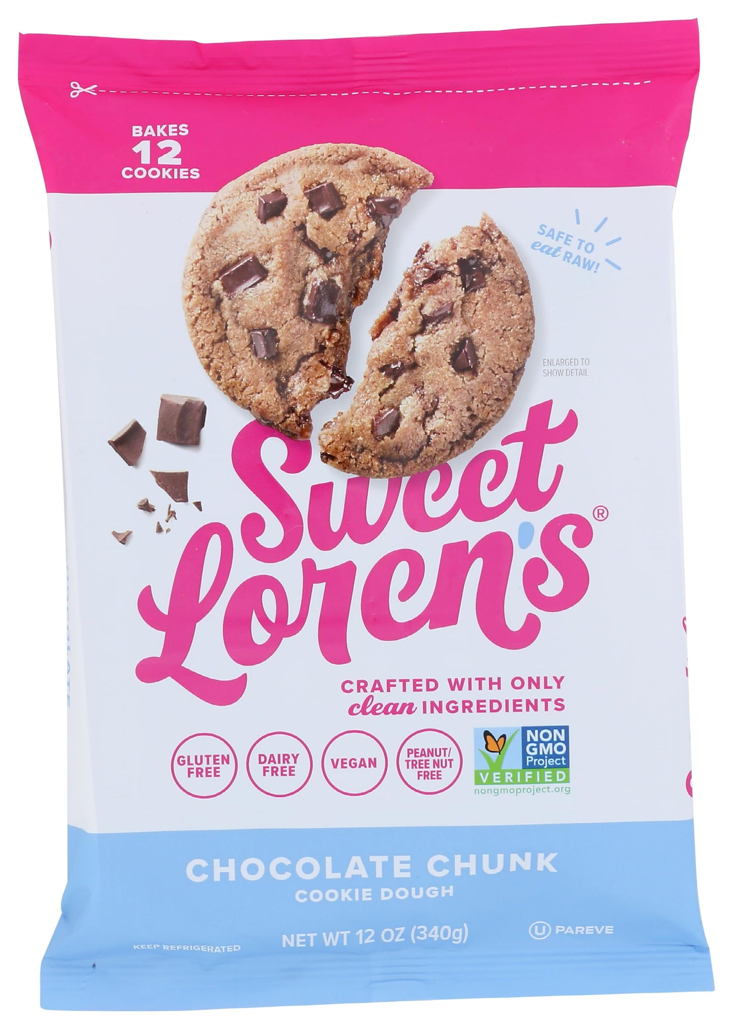 Sweet Loren'S Gluten Free & Vegan Chocolate Chunk Cookie Dough
