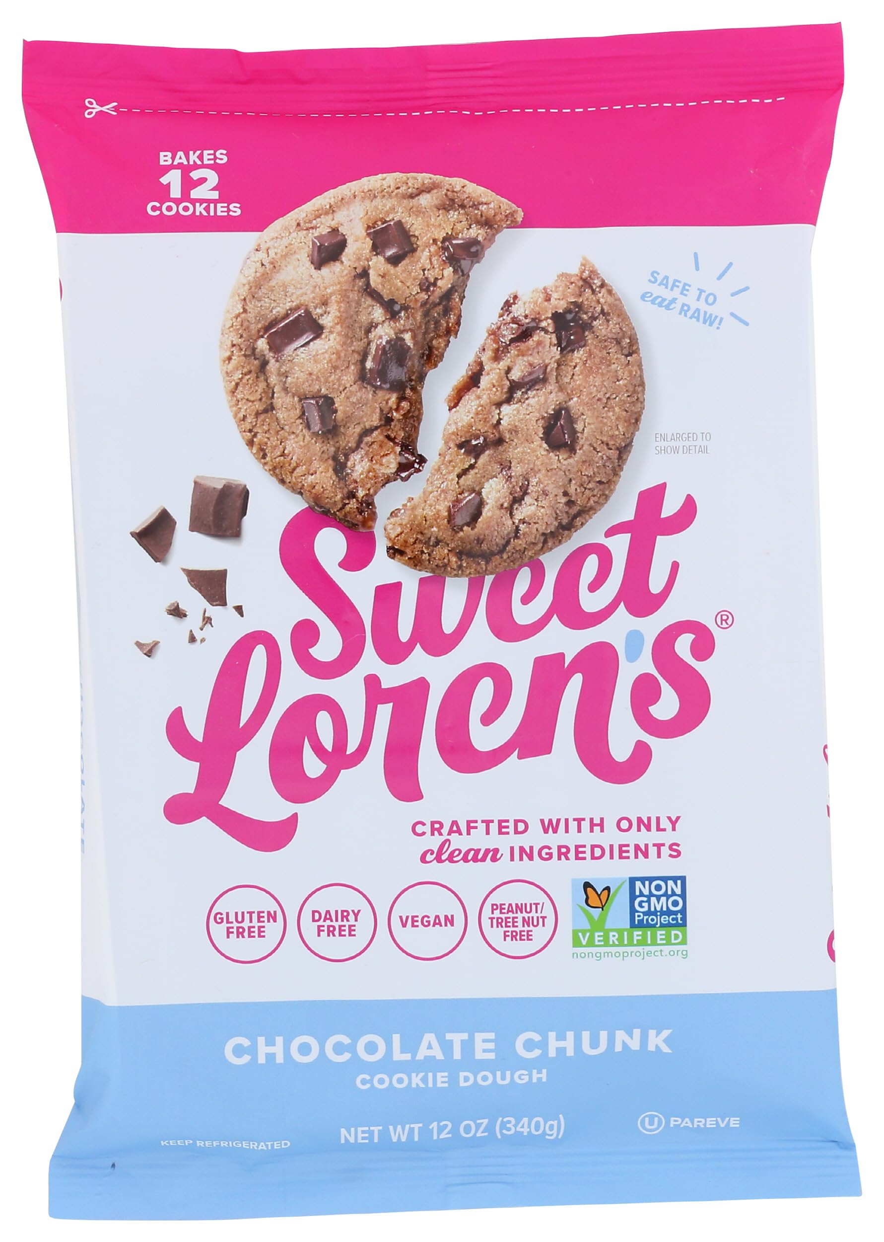 Sweet Loren'S Gluten Free & Vegan Chocolate Chunk Cookie Dough