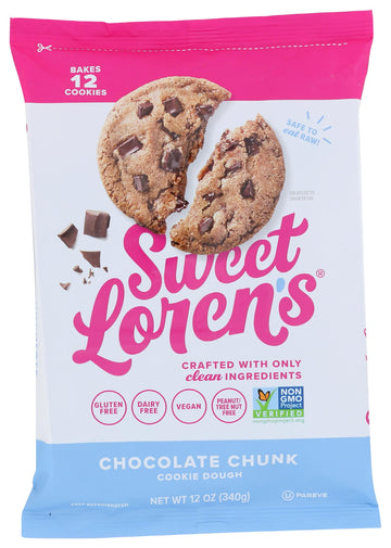 Sweet Loren'S Gluten Free & Vegan Chocolate Chunk Cookie Dough