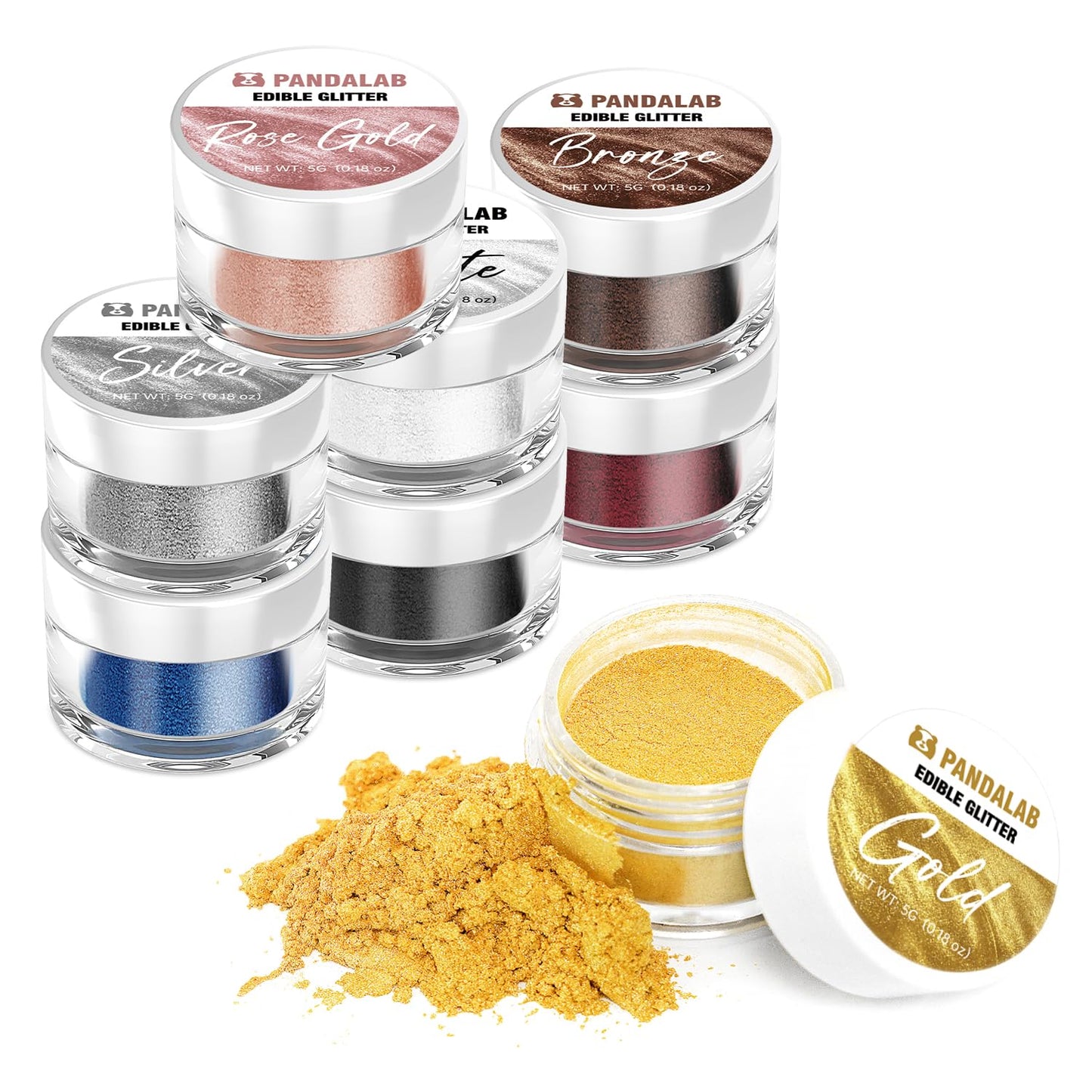 Edible Luster Dust Glitter - Food Grade For Drinks, Dessert Decorating Shimmering Glitter For Baking, Cake, Fondant, Chocolate,