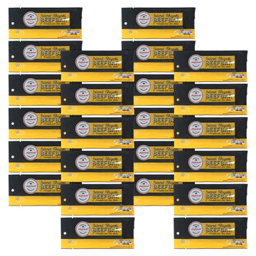 Premium Aufschnitt Beef Bars - High Protein Snack, Island Teriyaki Flavor, 24 Count, Keto Friendly, Kosher, Halal