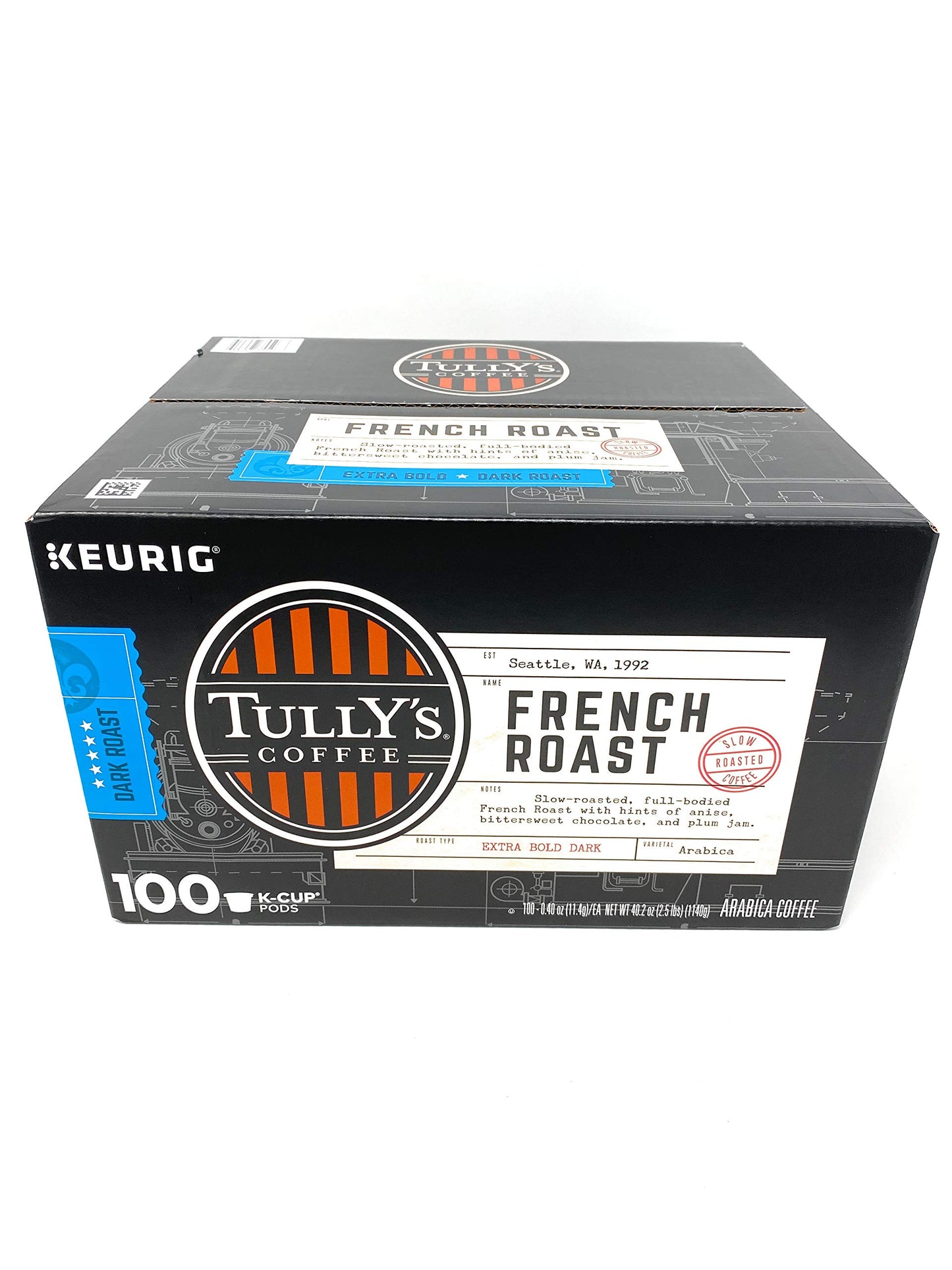 Tully'S French Roast K-Cup Pods (0.4 Oz. Ea., 100 Ct.)