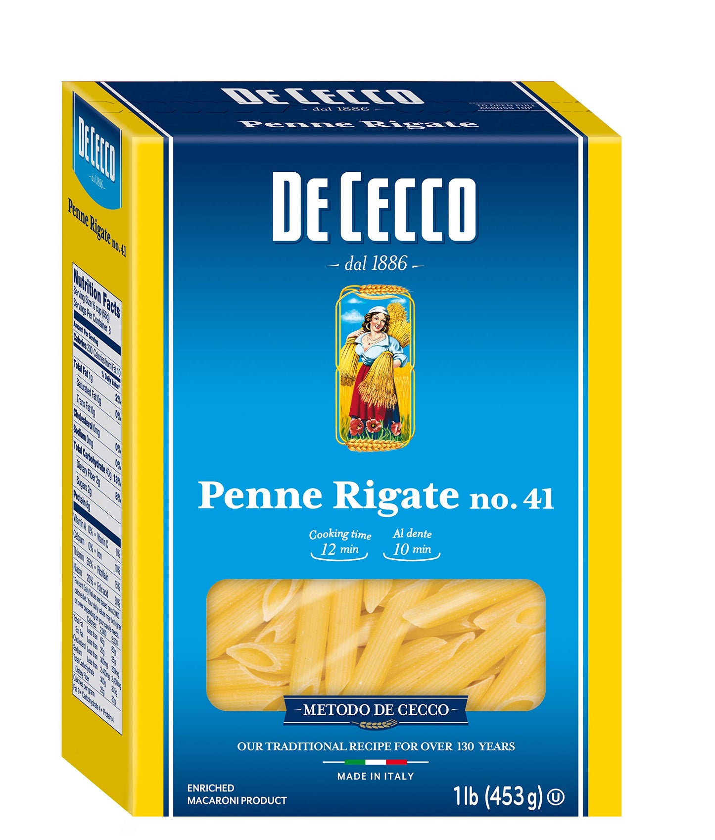 De Cecco Semolina Pasta, Variety Pack, 1 Penne Rigate, 1 Orecchiette & 1 Gemelli (3 Count Of 16 Oz Each), 48 Oz, 1 Pound (Pack O