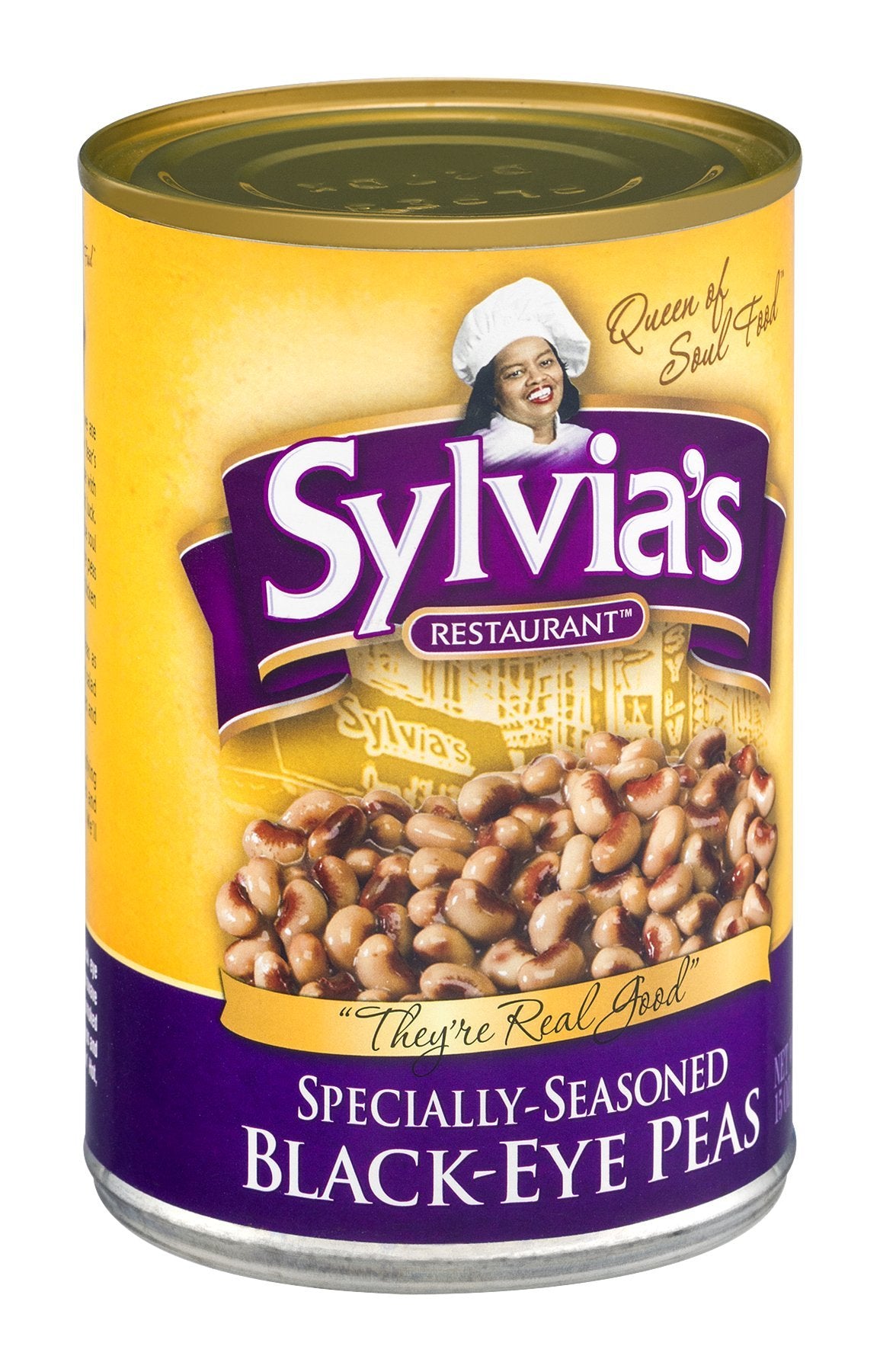 Sylvias Black-Eye Peas, 15 Ounce Cans (Pack of 12)