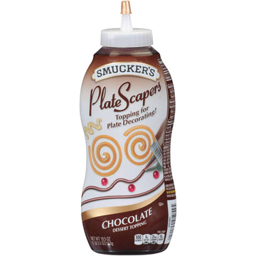 Smuckers 12 Pack Plate Scapers Dessert Topping, Chocolate, 19.5 Ounce (Pack of 12)