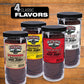 Old Trapper Beef Jerky, Peppered Flavor, 80 Count, 21oz Jar, Natural Wood Smoked Meat Snacks, 10g Protein per Serving