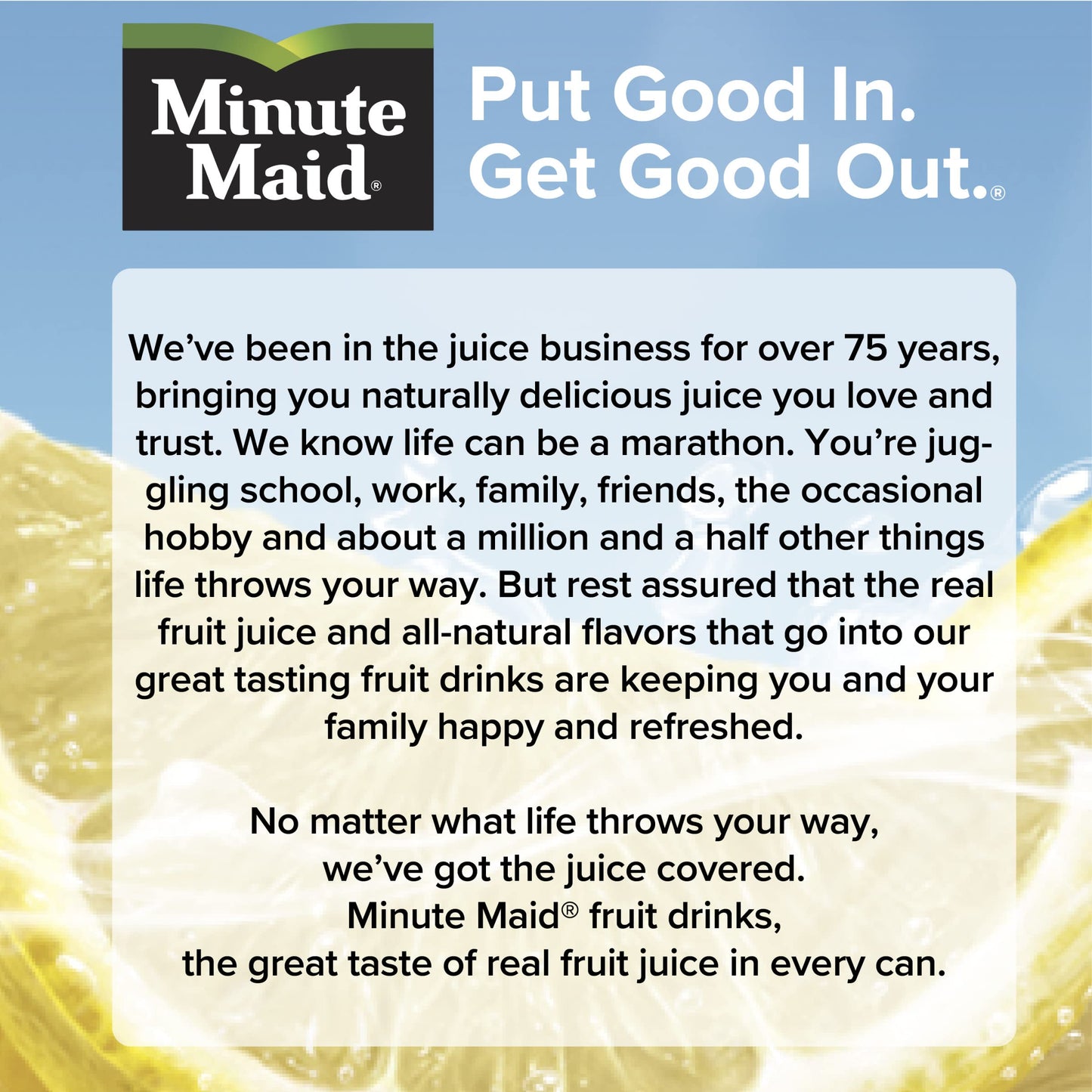 Minute Maid Lemonade, 12 Oz, Pack Of 12