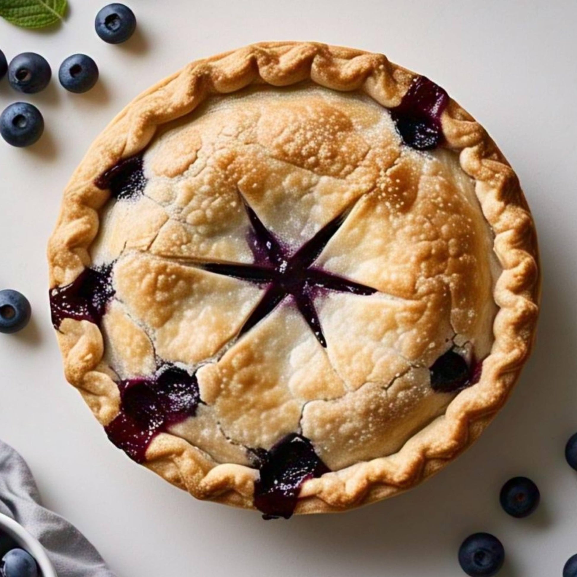 Andy Anand Sugar Free Blueberry Pie - Enjoy the amazing taste of a classic Blueberry Pie without the sugar! Perfect for guilt-fr