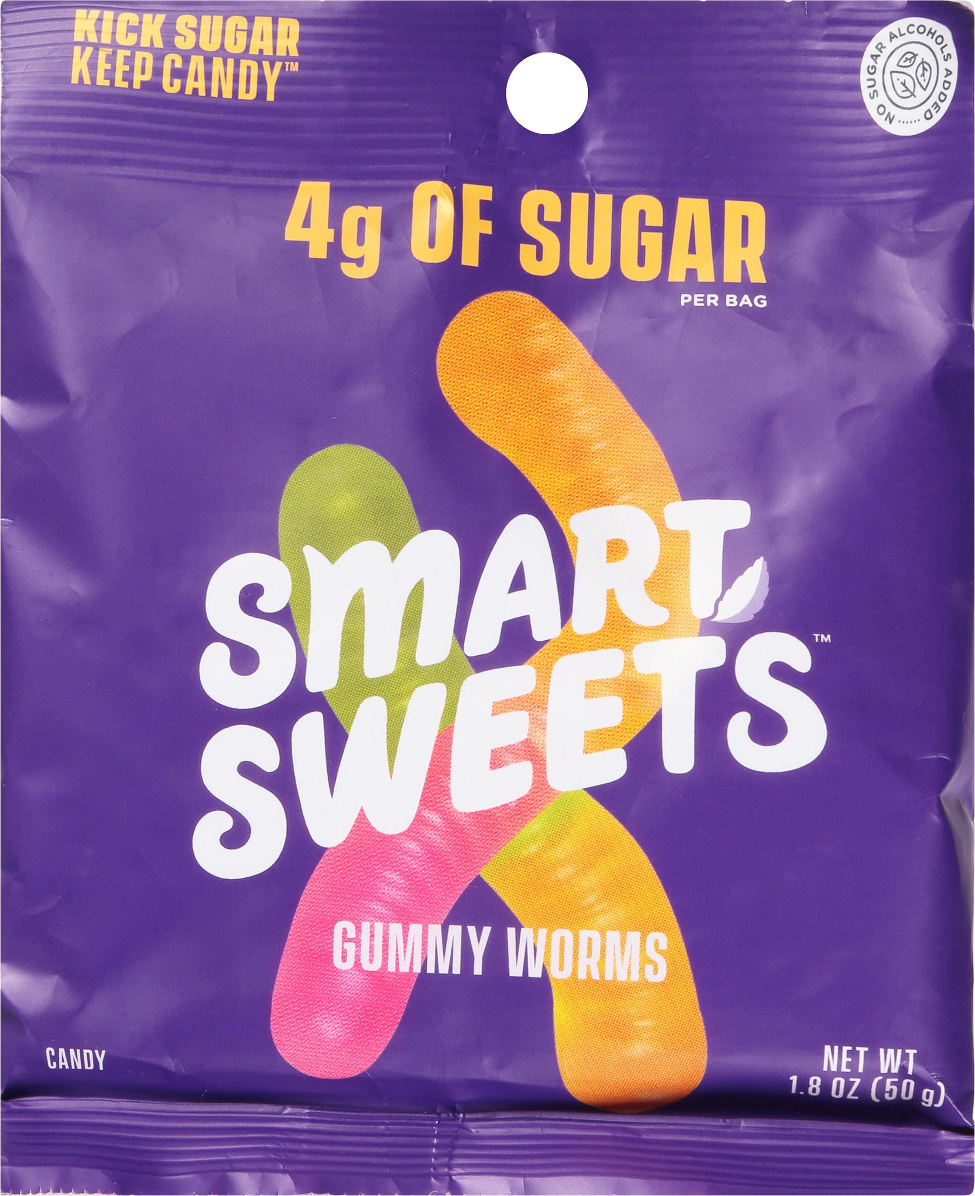 SMARTSWT GUMMY WORMS (12 X 1.8 OZ)