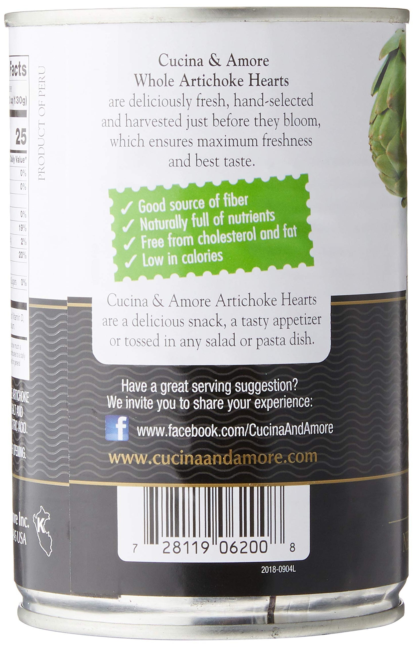 Cucina & Amore - Artichokes Whole In Brine - Case Of 6 - 14.5 Oz