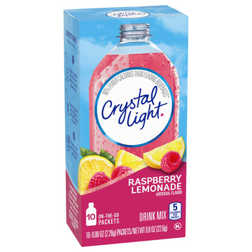 Crystal+Light+On+The+Go+Raspberry+Lemonade+Drink+Mix%2c+10-Packet+Box+(Pack+of+9)