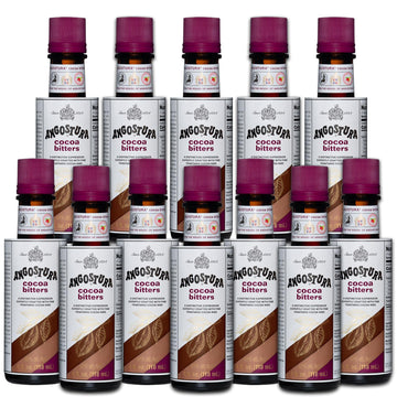 ChromaCast Angostura Cocoa Bitters - Premium Cocktail Bitters, Kosher Certified, Sodium-Free, 4 FL OZ, 12 PACK