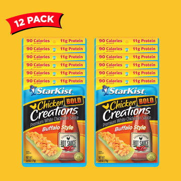 StarKist Chicken Creations BOLD Buffalo Style, 2.6 oz Pouch, Pack of 12, Other Color