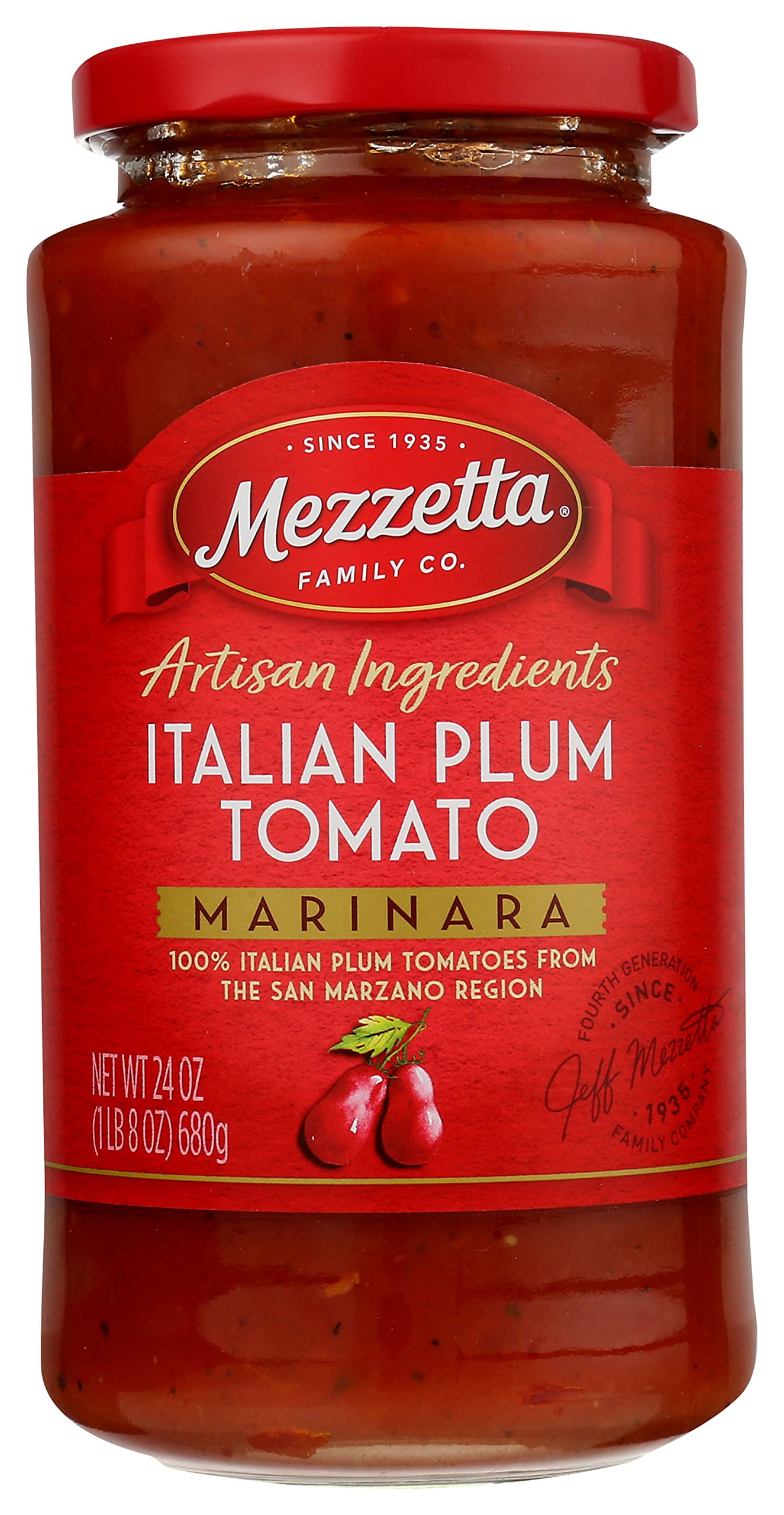 Mezzetta Sauce Pasta Plum Tom, 24 Oz (Pack Of 6)